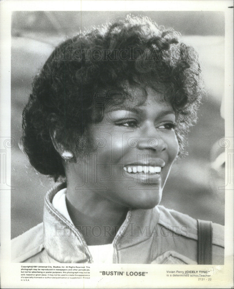 Press Photo Cicely Tyson Bustin Loose Film Actress - Historic Images