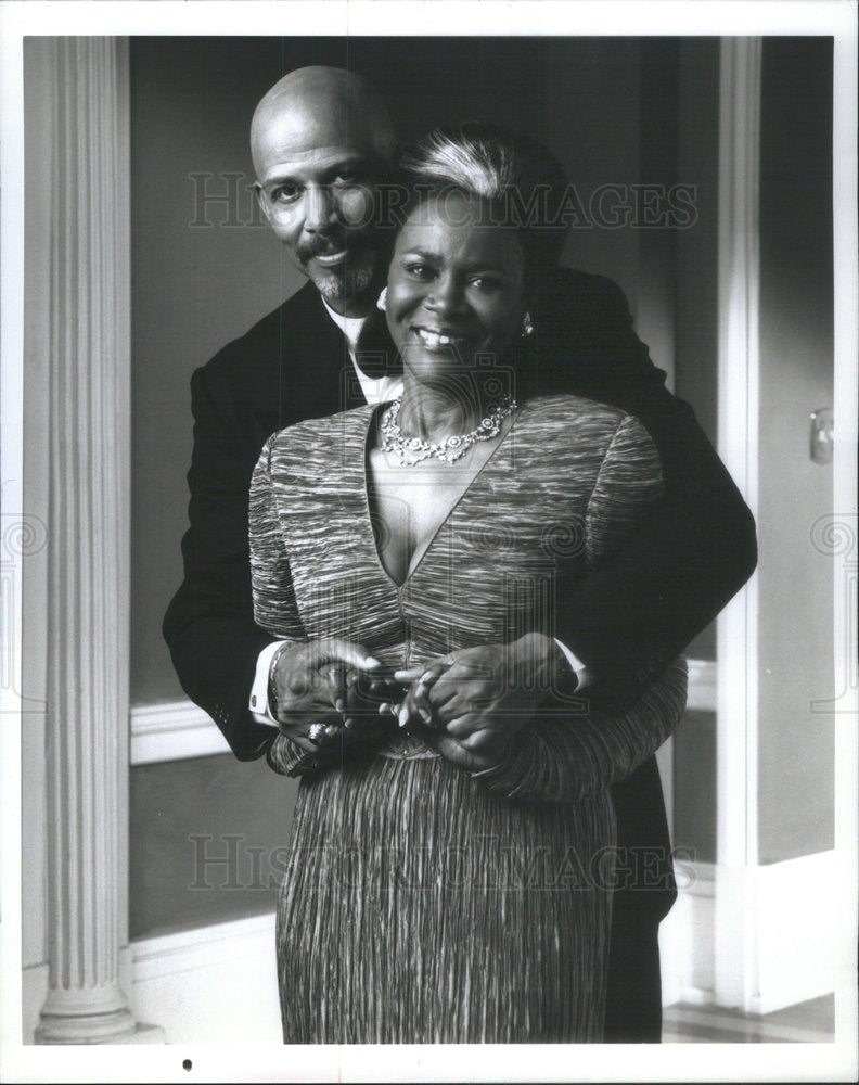 1995 Press Photo Michael Warren Cicely Tyson Sweet Justice Film Actors - Historic Images