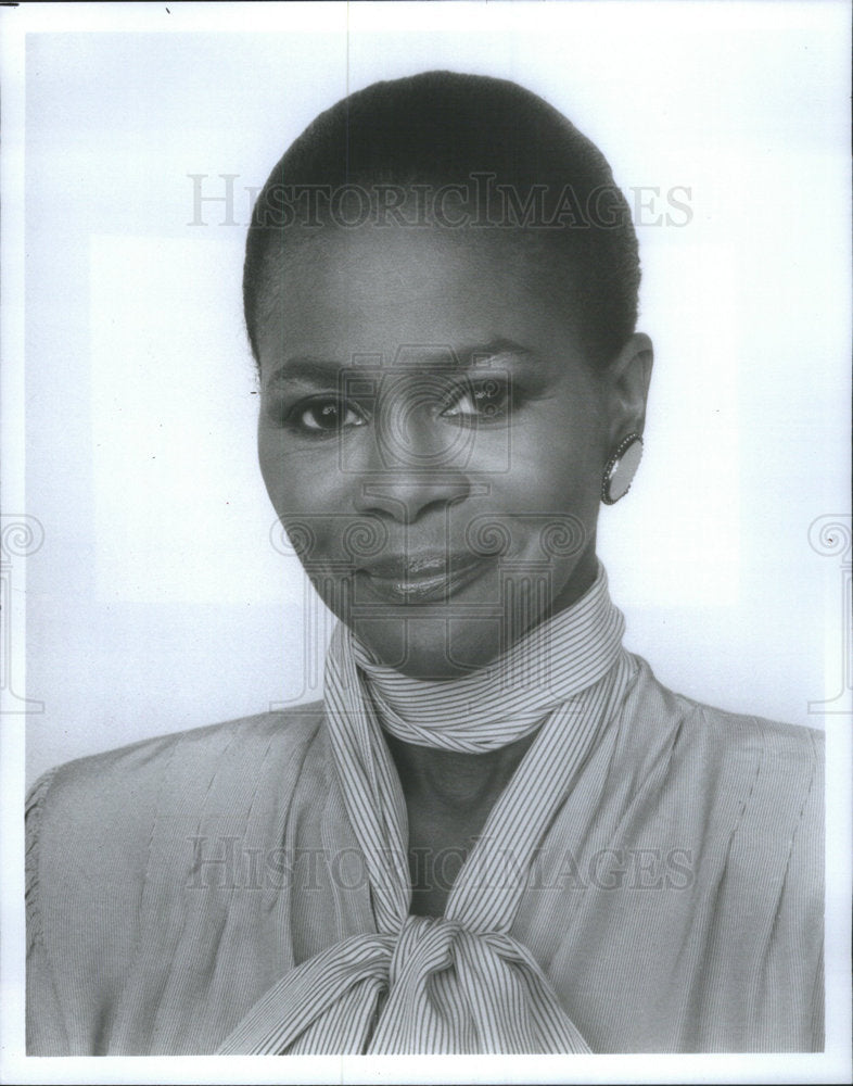 1986 Press Photo Cicely Tyson Encounters Film Actress - Historic Images