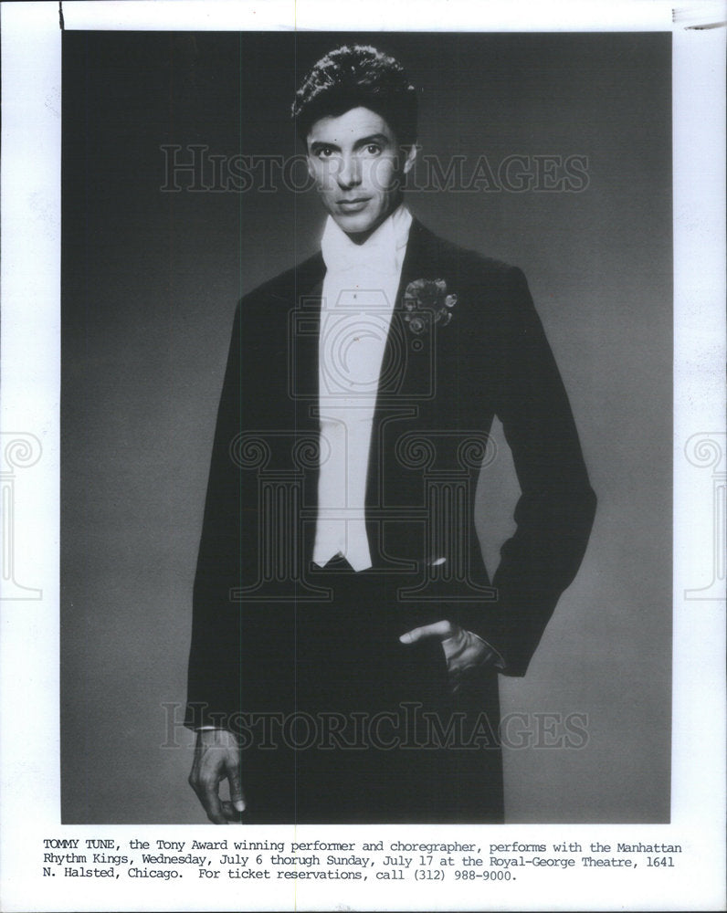 1988 Press Photo Tommy Tune dancer - Historic Images