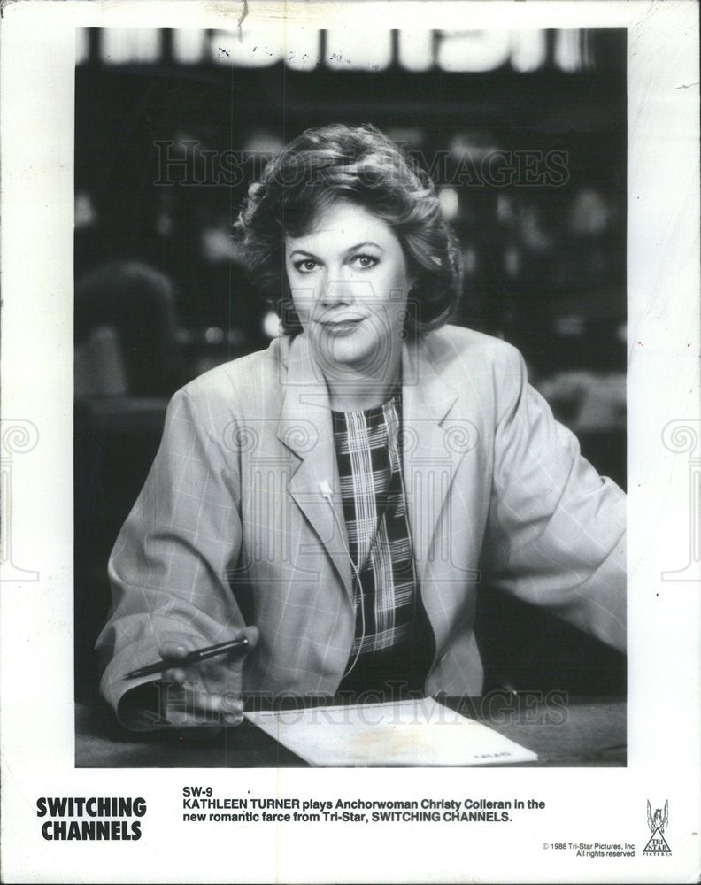 1988 Press Photo Mary Kathleen Turner American actress in Switching Channels - Historic Images