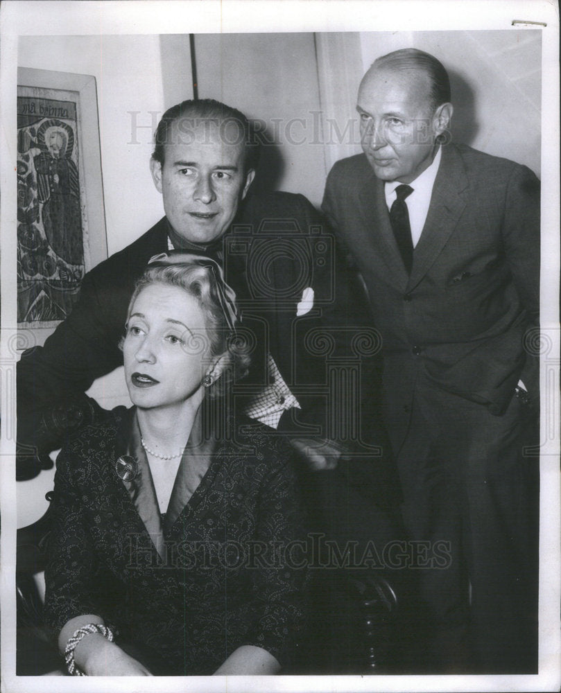 1958 Margaret Truman shown George Voskovec costar Drury Lane theater - Historic Images