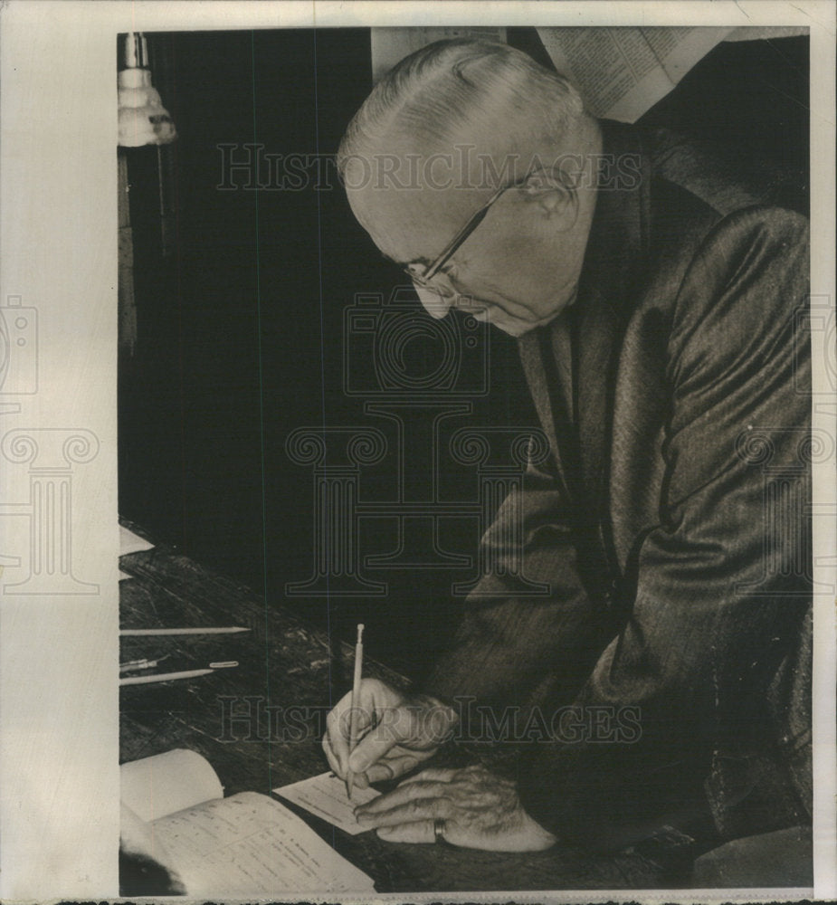 1962 President Truman Voting In General Election In Independence MO - Historic Images