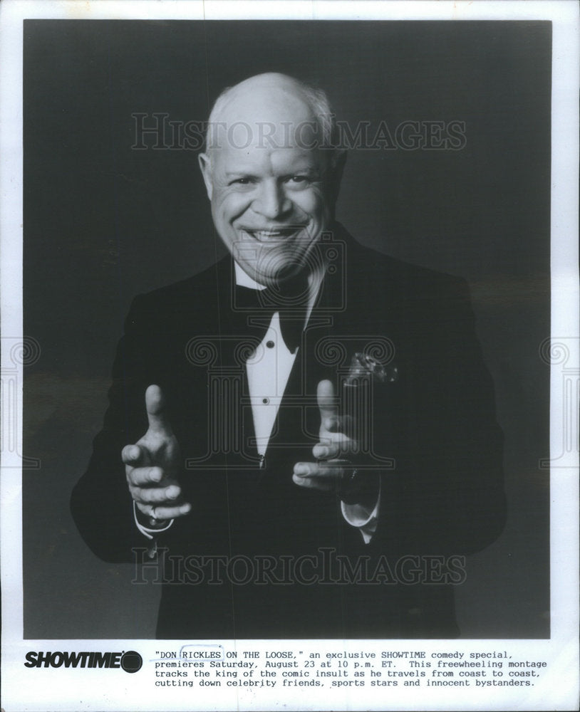 1986 Press Photo Don Rickles on the Loose Showtime special Comedian - Historic Images