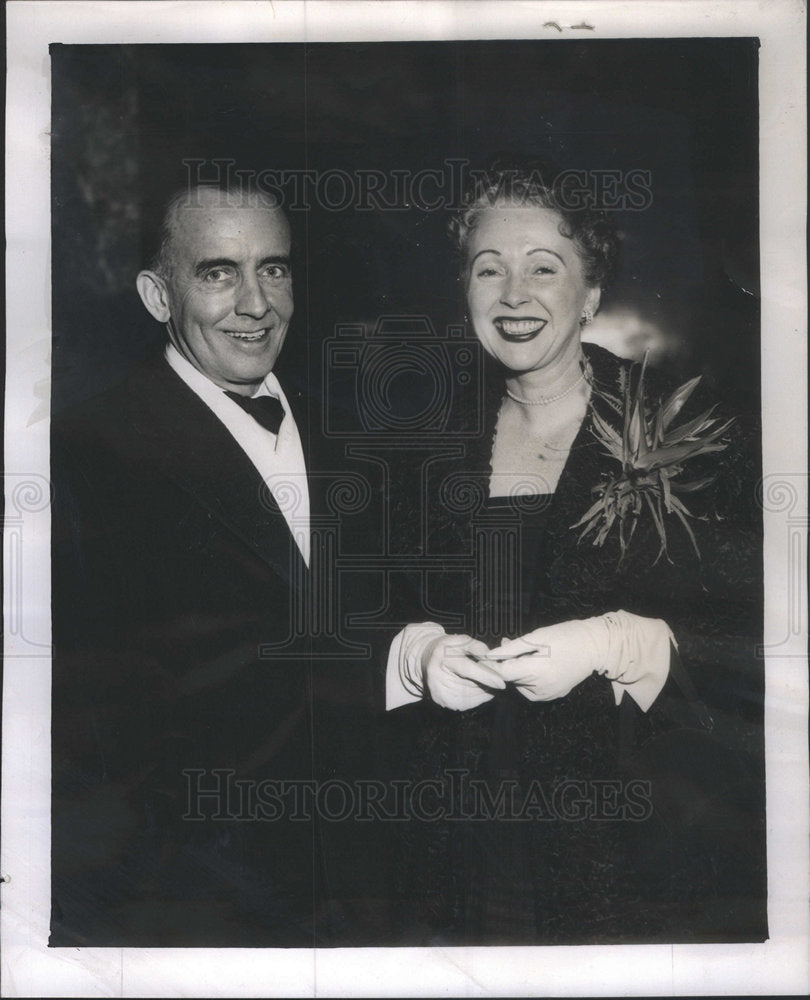 1954 Press Photo Mr Mrs Peter D Ridenour At Princeton Production Tunis, Anyone? - Historic Images