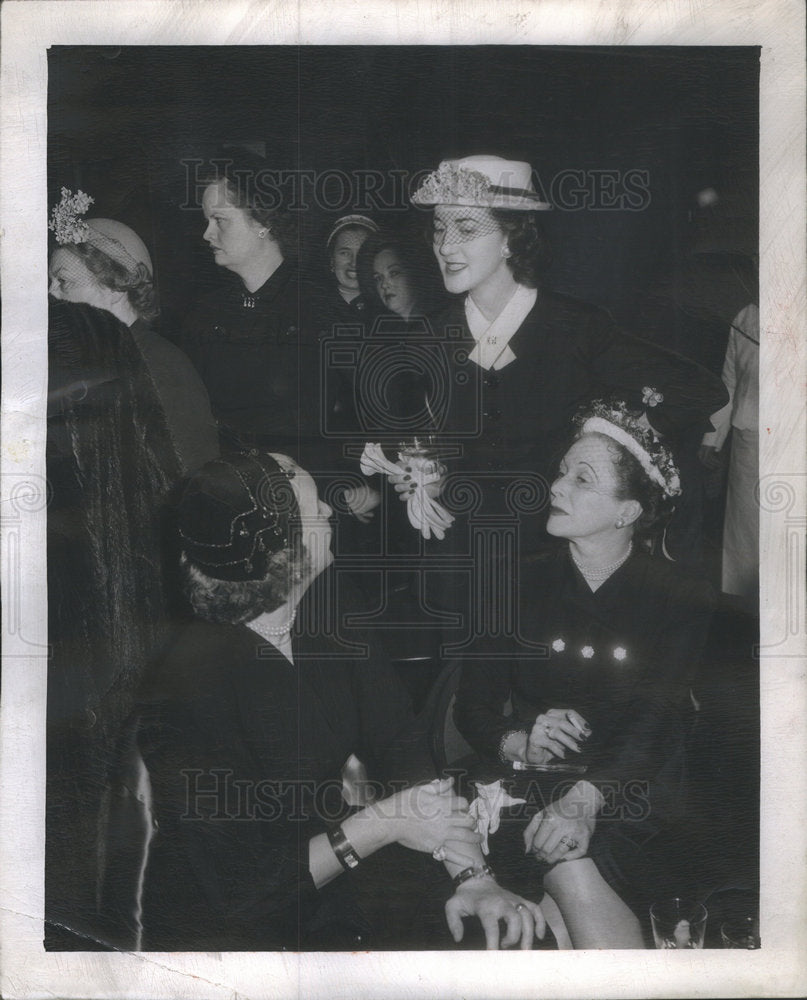 1951 Mrs Bronson Cox Abbot. Mrs Christian Paschew Jr. and Mrs Peter Ridenour - Historic Images