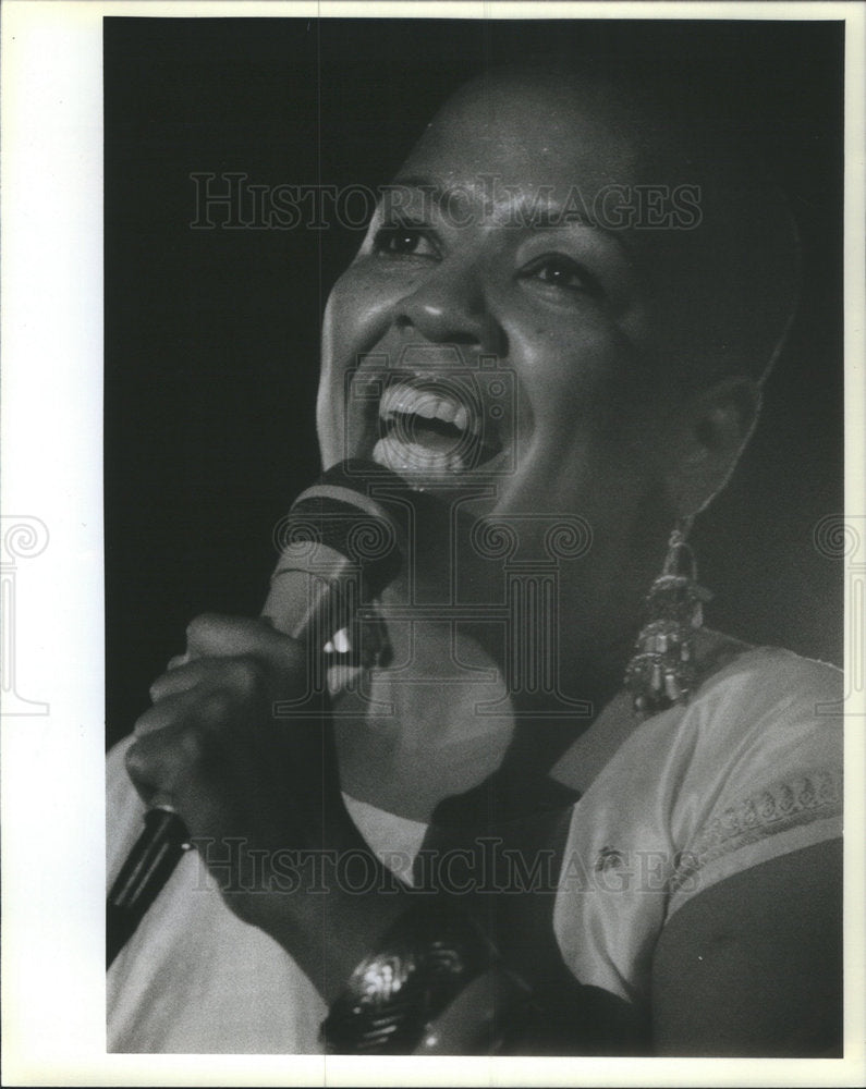 1984 Press Photo Comedian Margerita Warford Kool Jazz Fest - Historic Images