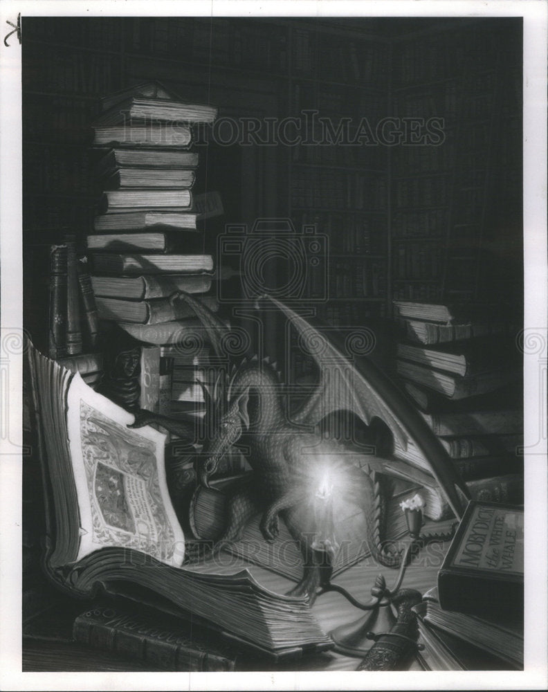 1991 Press Photo Midnight Research" painting by James Warhola - Historic Images