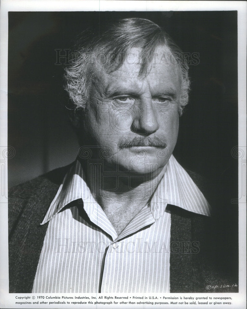 1971 Summertree Film Actor Warden Closeup Portrait Scene  - Historic Images