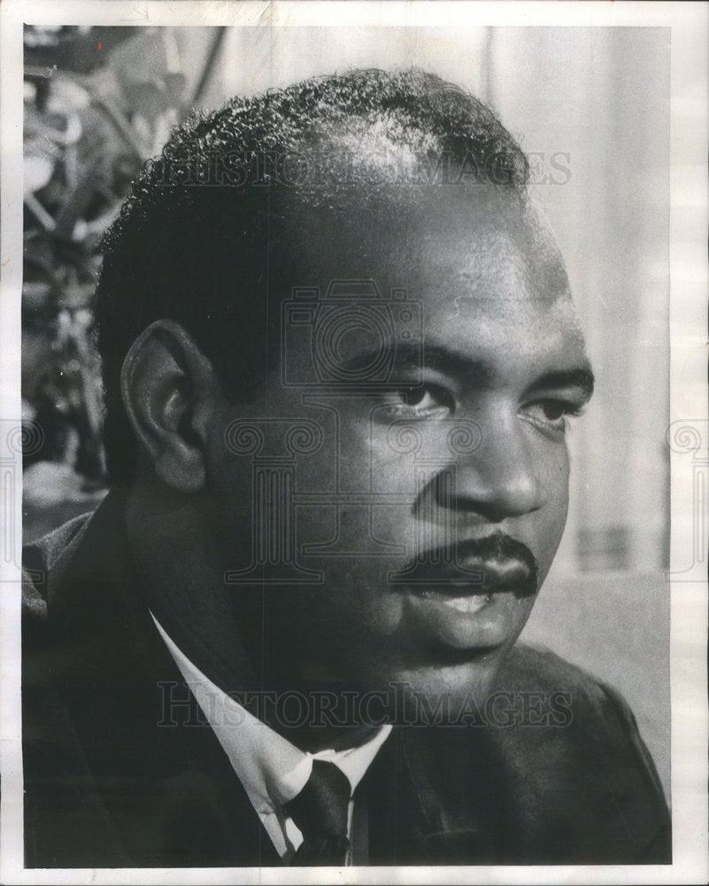 1968 Press Photo Negro Veterans From Vietnam President Wright Speaking - Historic Images