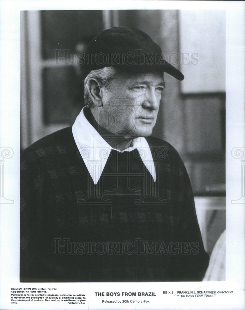 1979 Press Photo Franklin J. Schaffner Director Boys From Brazil - Historic Images