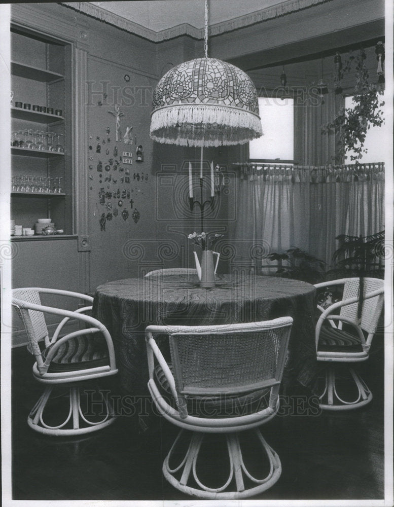 1968 David Warner&#39;s Dining Room Interior - Historic Images