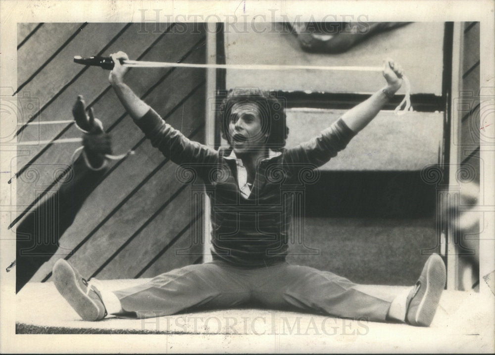 1982 Press Photo Health Fitness Expert Richard Simmons Leading Class - Historic Images