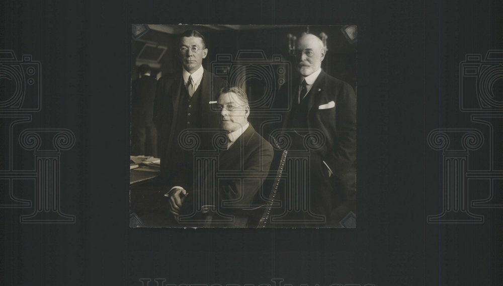1924 Theodore Douglas Robinson, Curtis D. Wilbur  And Admiral Eberle - Historic Images