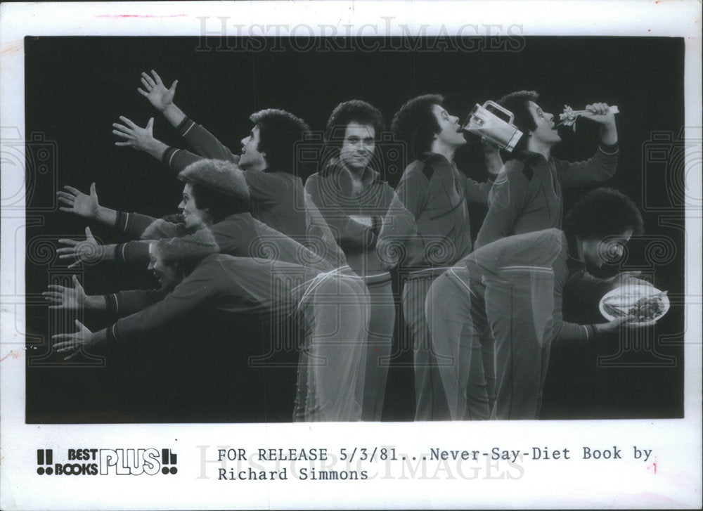 1981 Press Photo Richard Simmons American Fitness Personality Author - Historic Images