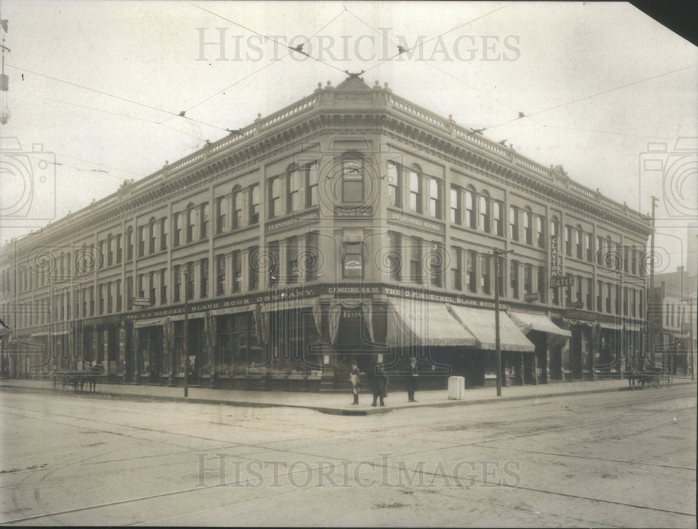 Press Photo Clayton Block Hotel - Historic Images