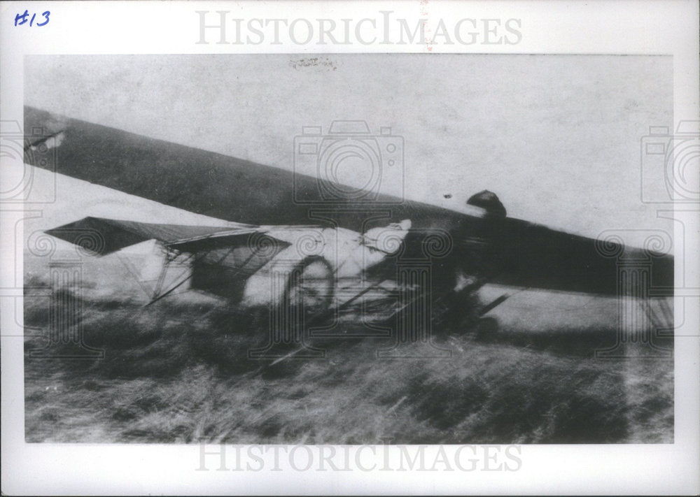 1910 Press Photo Crack-up of Cessna type plane - Historic Images