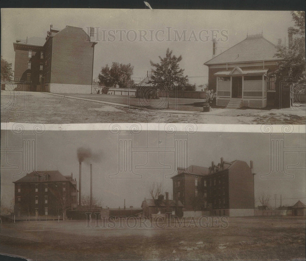1913 The Old Good Shepherd Home Buildings At Cedar And Cherokee - Historic Images