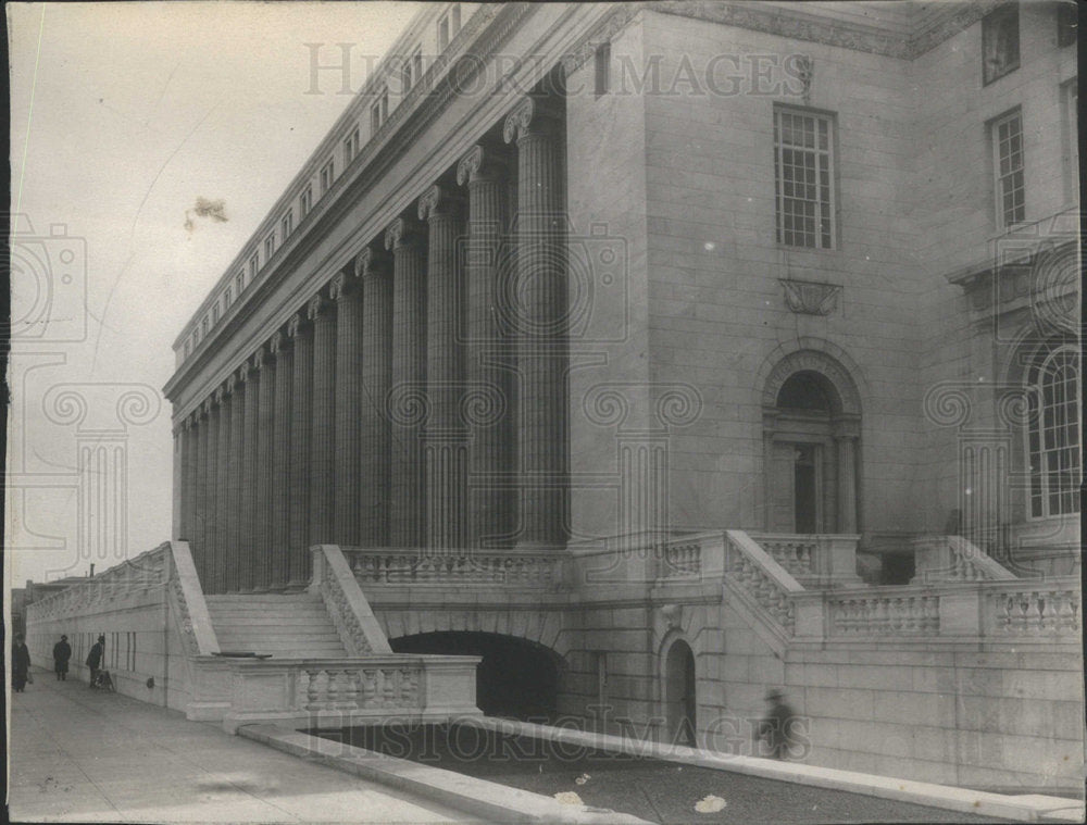 1915 Press Photo Denver Post Office Building Stout Street Side Exterior - Historic Images