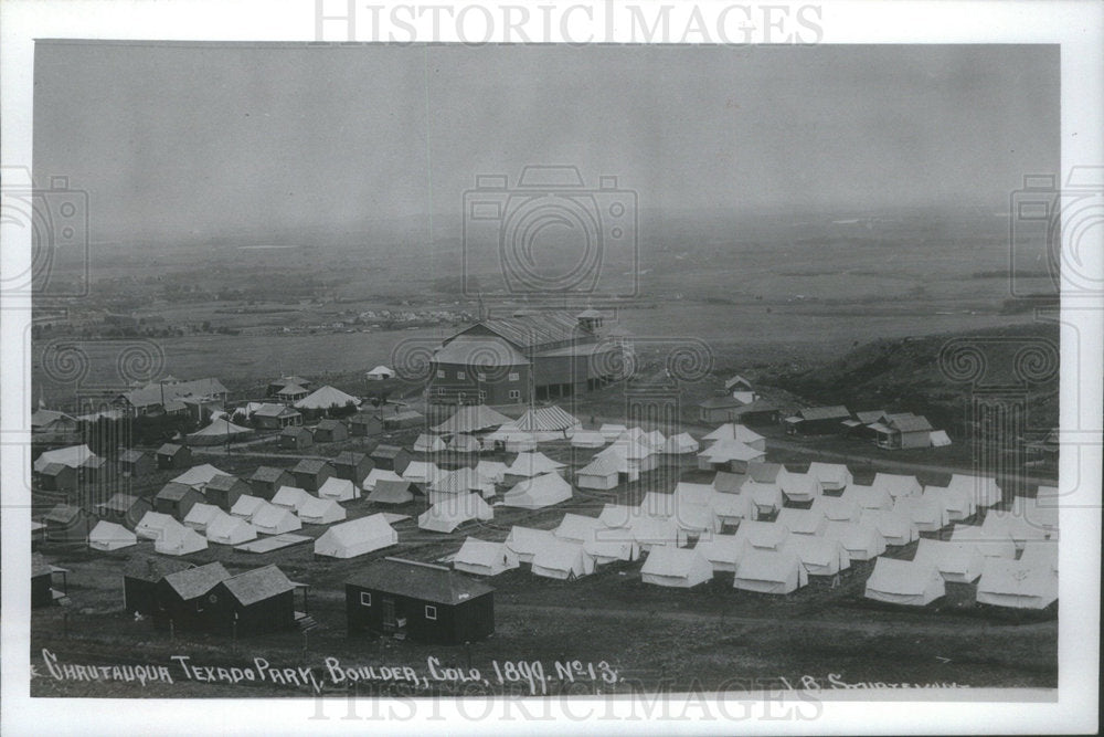 1999 Press Photo Chautaugua park &amp; auditorium - Historic Images