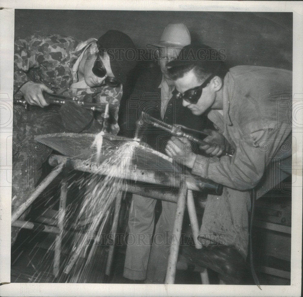 1948 training in welding at the state reformatory in Buena Vista - Historic Images