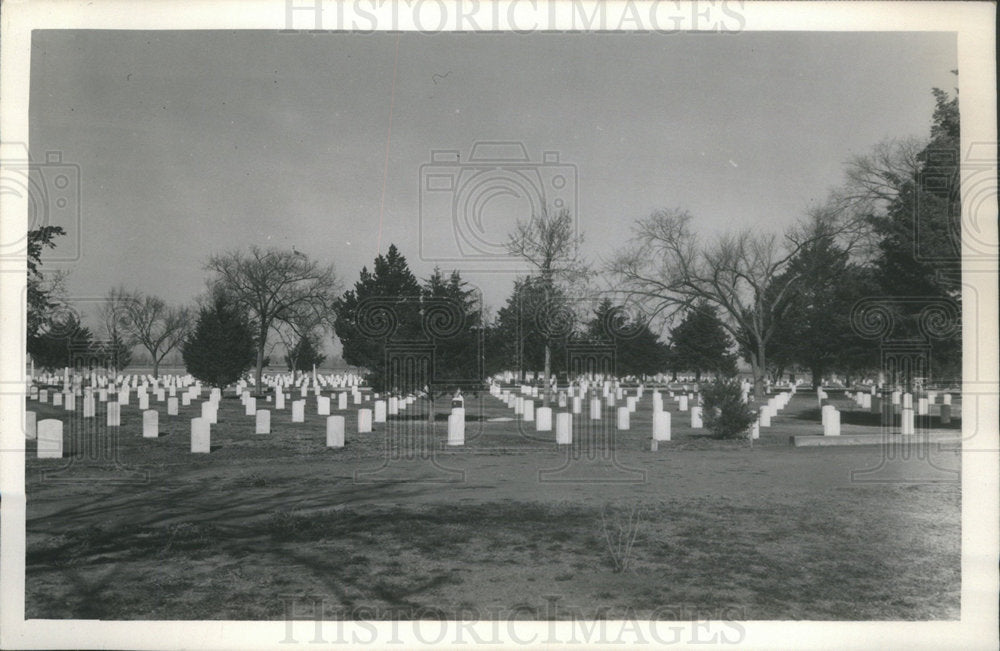 Press Photo Arlington Cemetery Overview Monuments - Historic Images