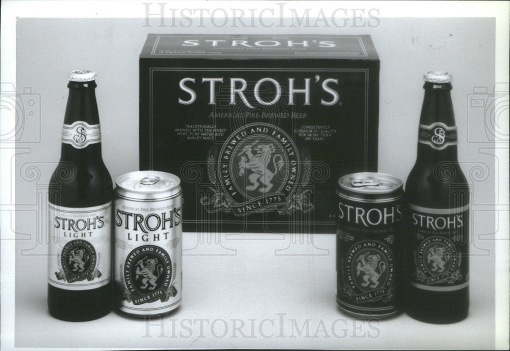 1989 Press Photo Stroh Brewery Company Detroit City Michigan United States - Historic Images