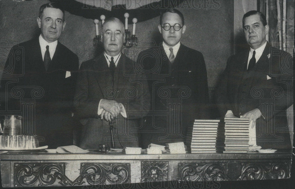 1930 Associated Press Annual Meeting Executives Cooper Noyes Cowles - Historic Images