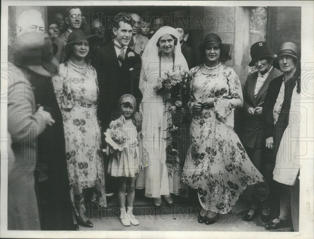 1930 Press Photo Patrick marriage Paul&#39;s Rexan Catholic Church Dover England - Historic Images