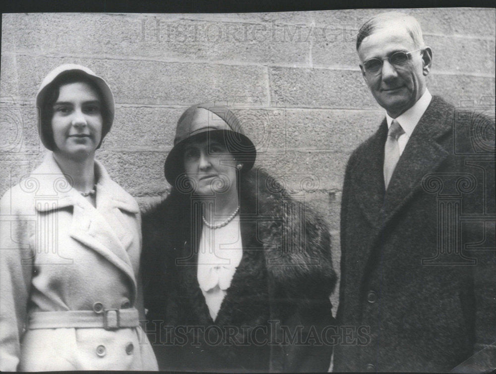 1931 Press Photo Department Agriculture Secretary Hyde With Daughter - Historic Images