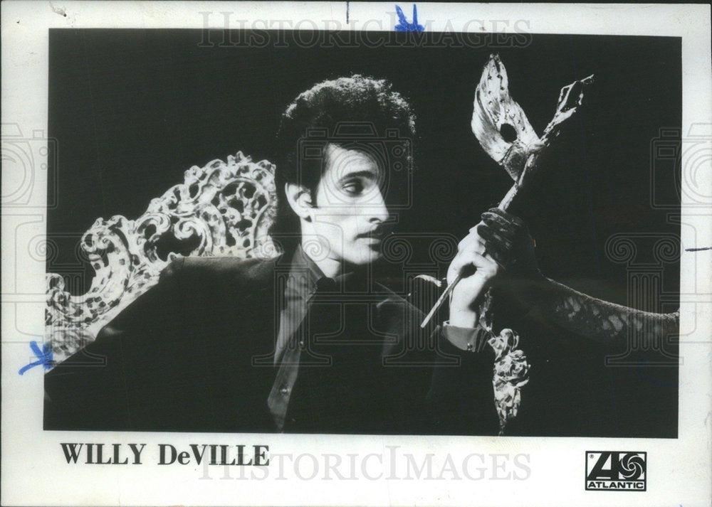 1982 Press Photo Willy DeVille Mink - Historic Images