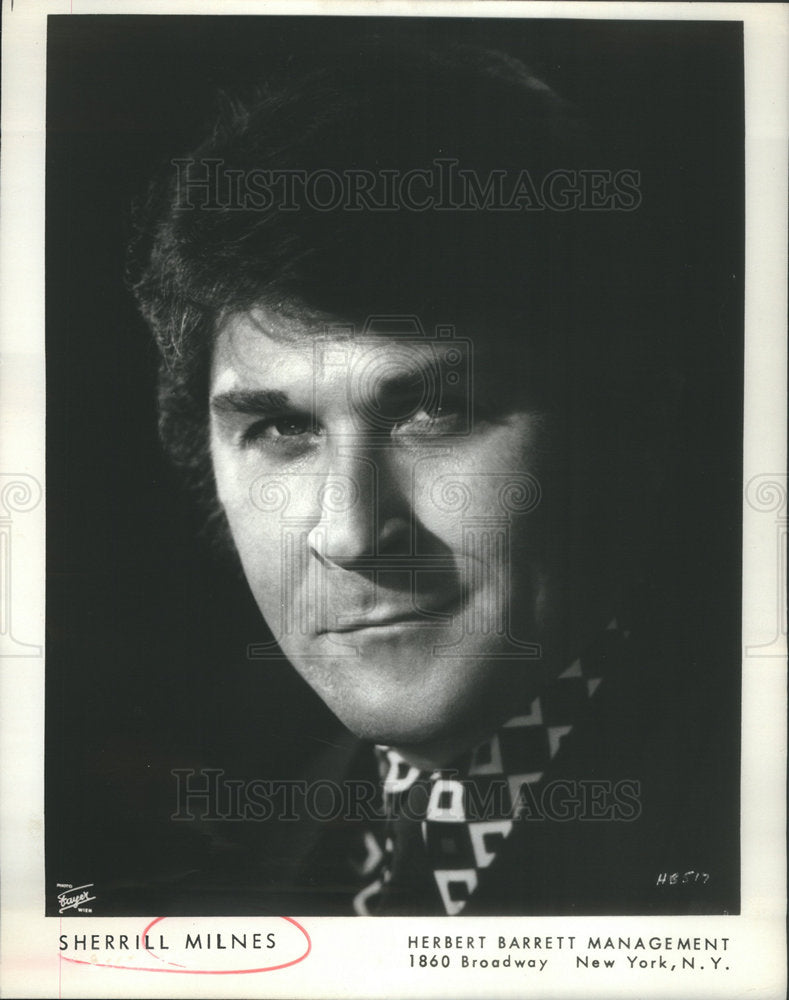 1976 Press Photo Singer Sherrill Milnes Closeup Portrait - Historic Images