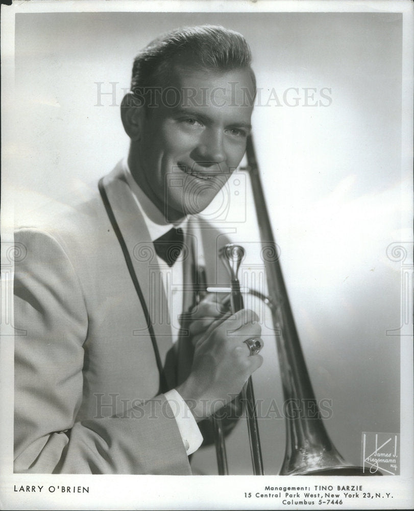 1965 Press Photo LARRY O&#39;BRIEN SAXOPHONE OMMY DORSEY ORCHESTRA - Historic Images