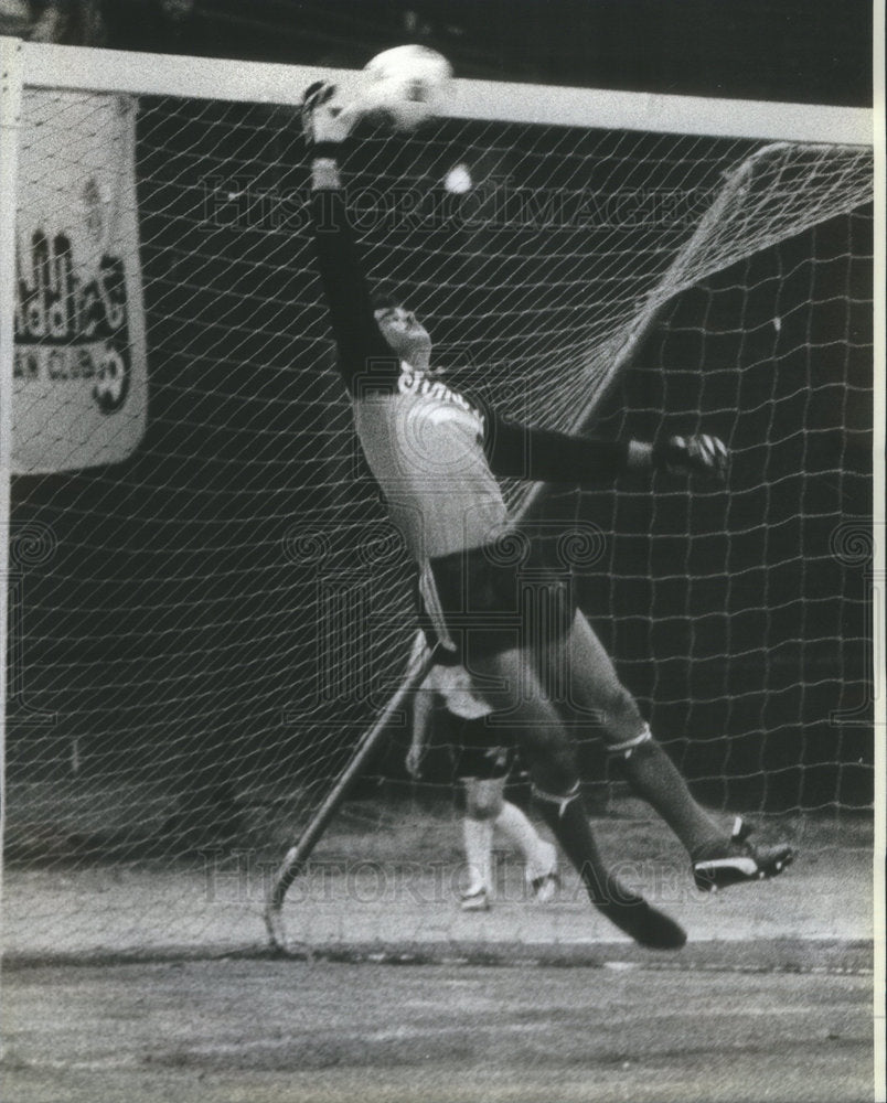 1981 Press Photo Dragon Radovich Yugoslavian-American Soccer Goalkeeper - Historic Images