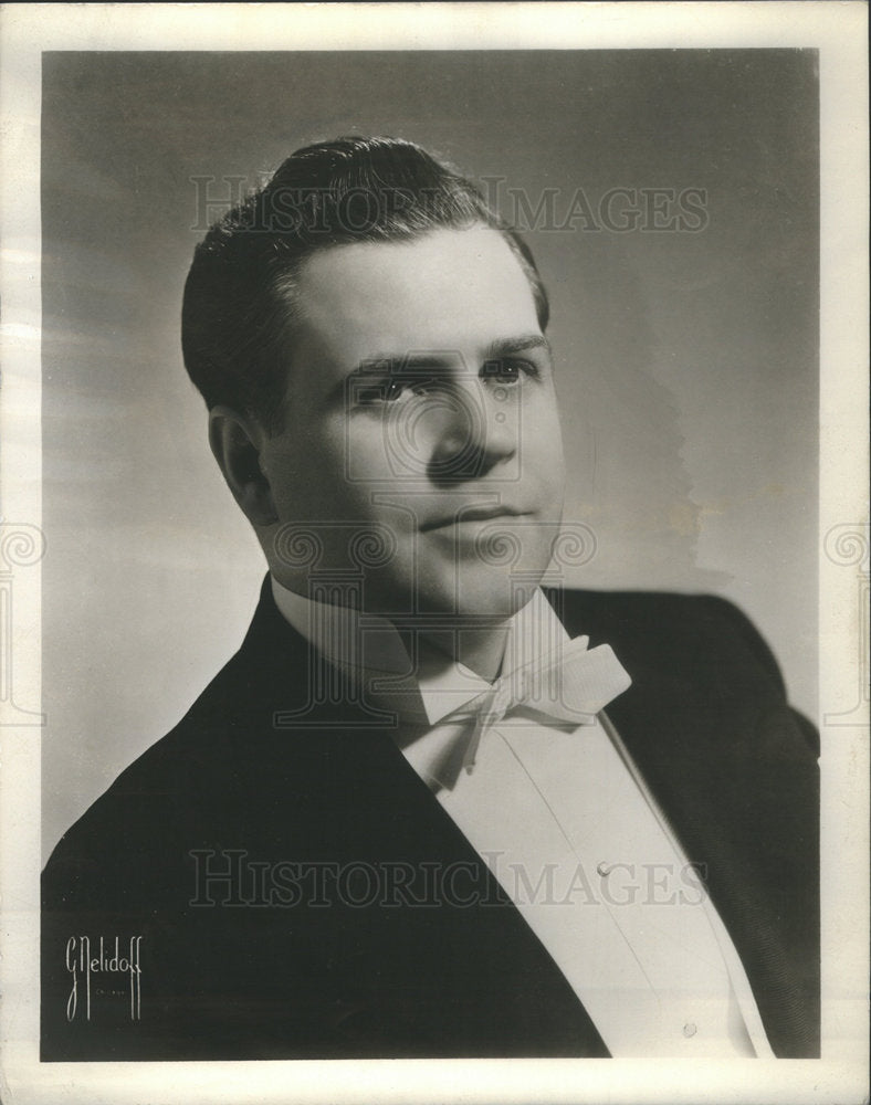 1954 Press Photo Angelo Raffaelli American Opera Tenor - Historic Images