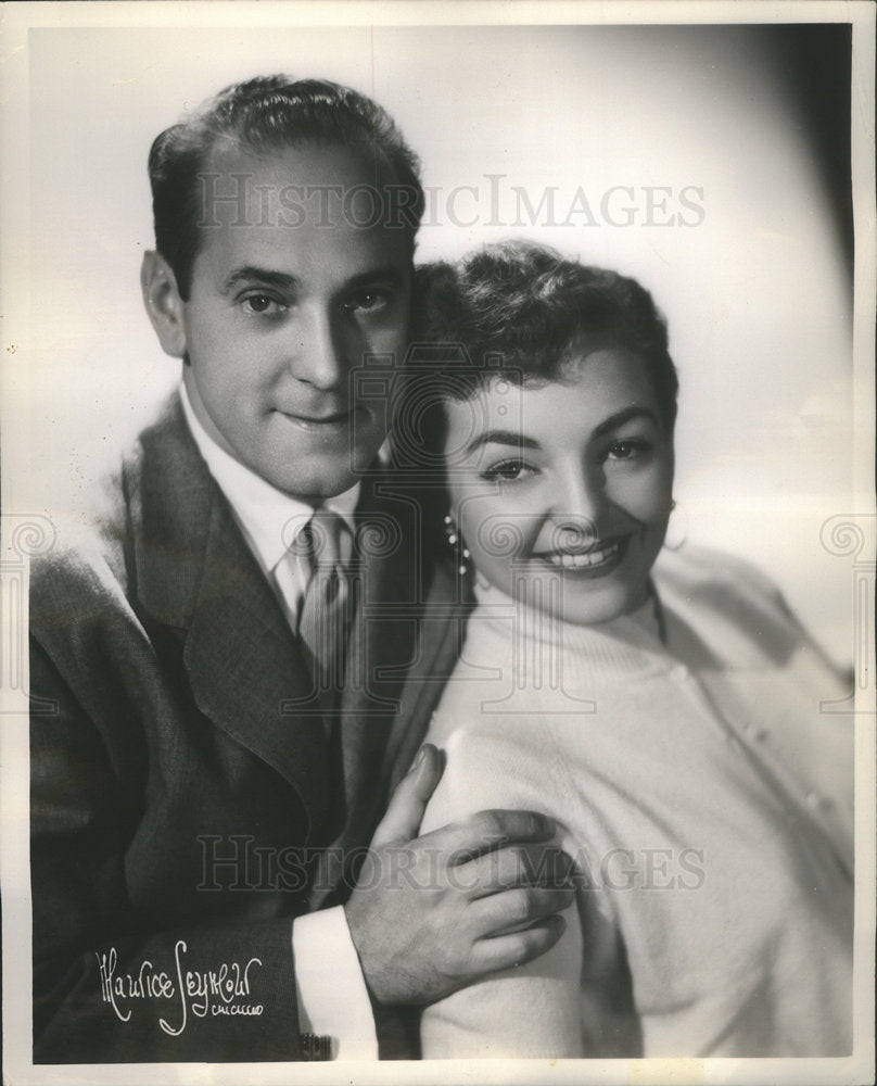 1954 Press Photo Howard Miller and June Valli Returns to WNBQ&#39;s Closeup Program. - Historic Images