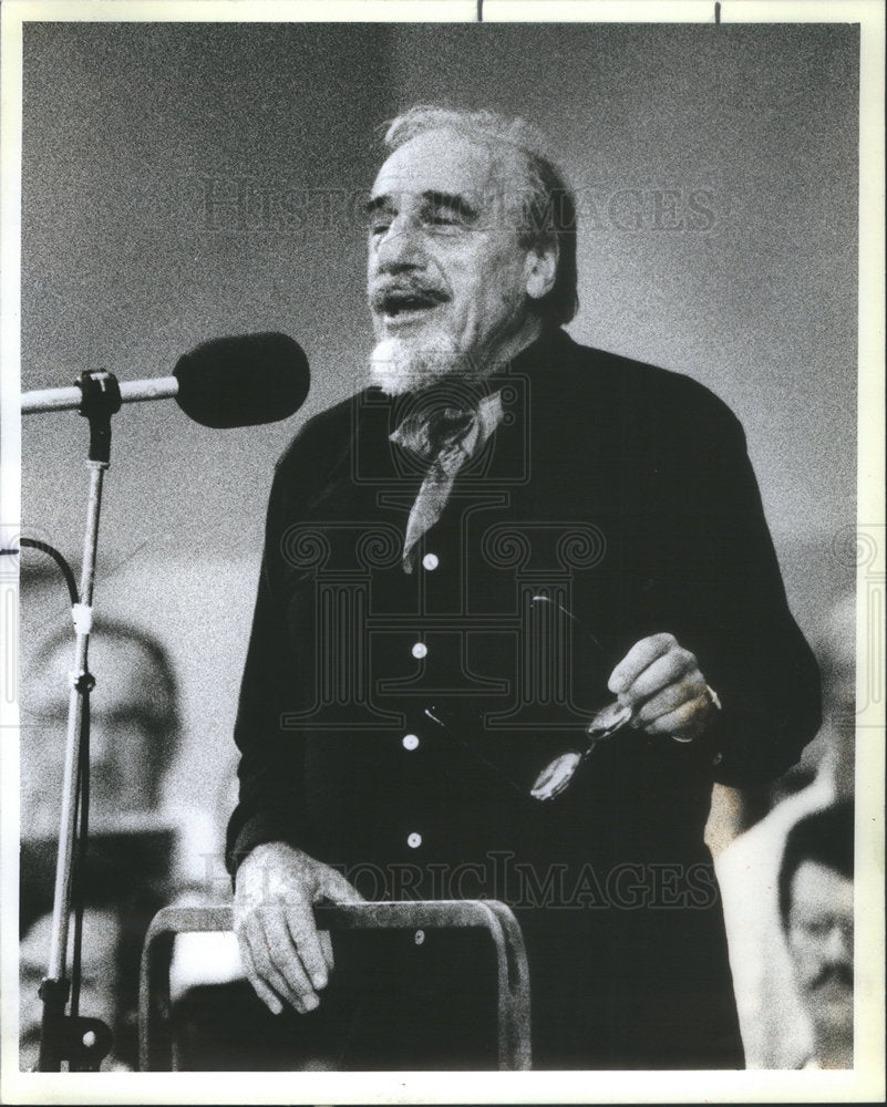1983 Press Photo Mitch Miller American Musician, Singer and Conductor. - Historic Images