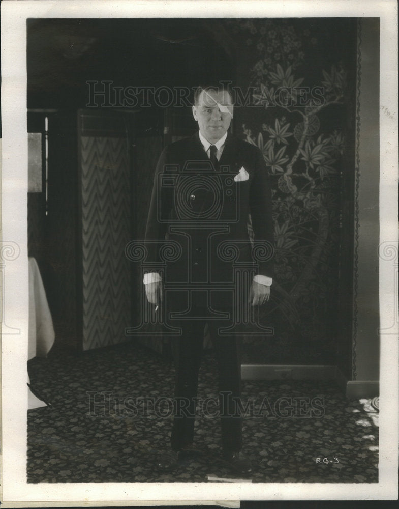 Press Photo Floyd Gibbons American Film Actor - Historic Images