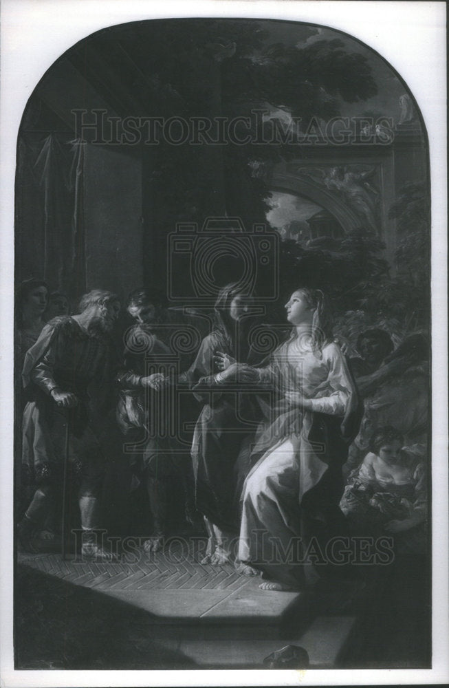 Press Photo Corrado Giaquinto Painting Visitation - Historic Images