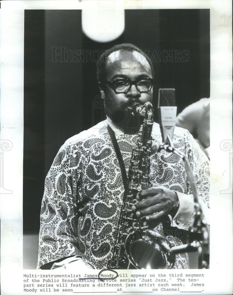 Press Photo James Moody American Jazz Saxophonist Flutist Musician - Historic Images