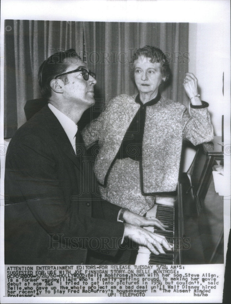 1960 Belle Montrose American Actress Vaudeville Performer - Historic Images