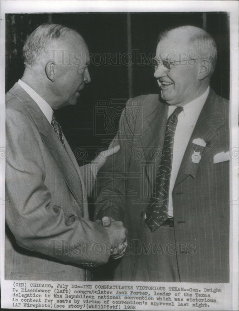 1952 Jack Porter American Republican Politician - Historic Images