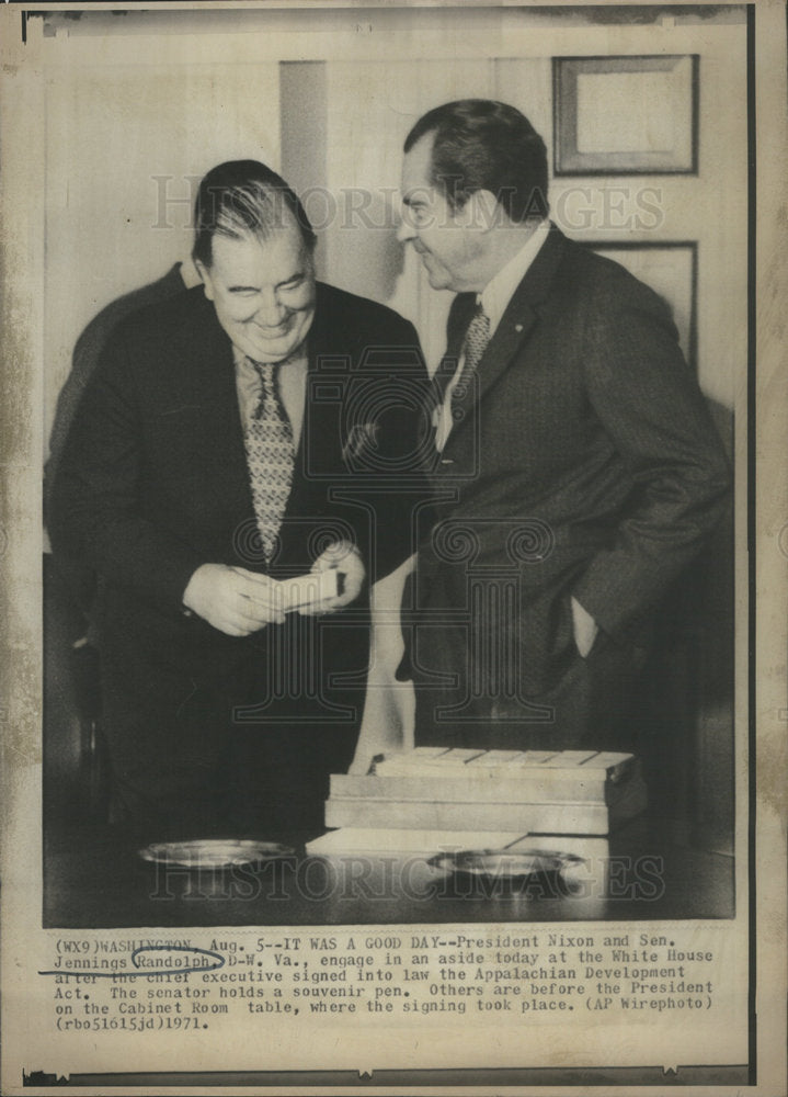 1971 Press Photo Jennings Randolph Senator Politician - RSC88441 - Historic Images