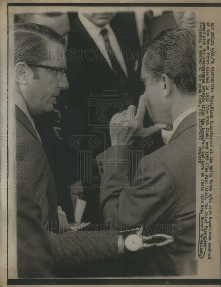 1970 REP. HOWARD W. POLLOCK  AMERICAN POLITICIAN NIXON - Historic Images