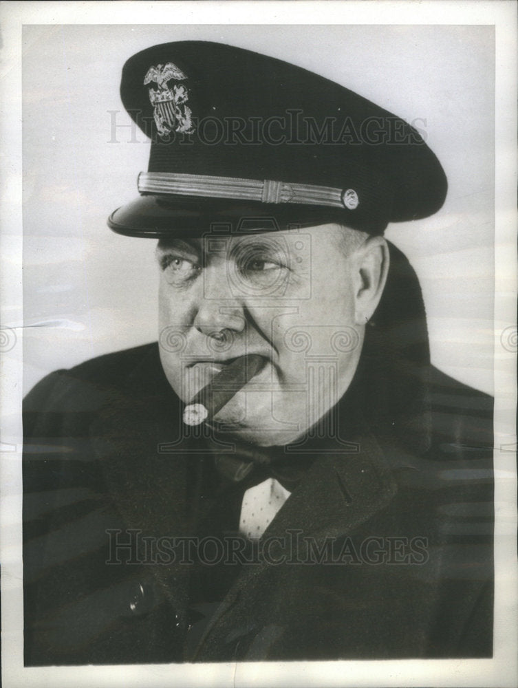 1943 Press Photo Captain Mark Huber Great Lakes - Historic Images