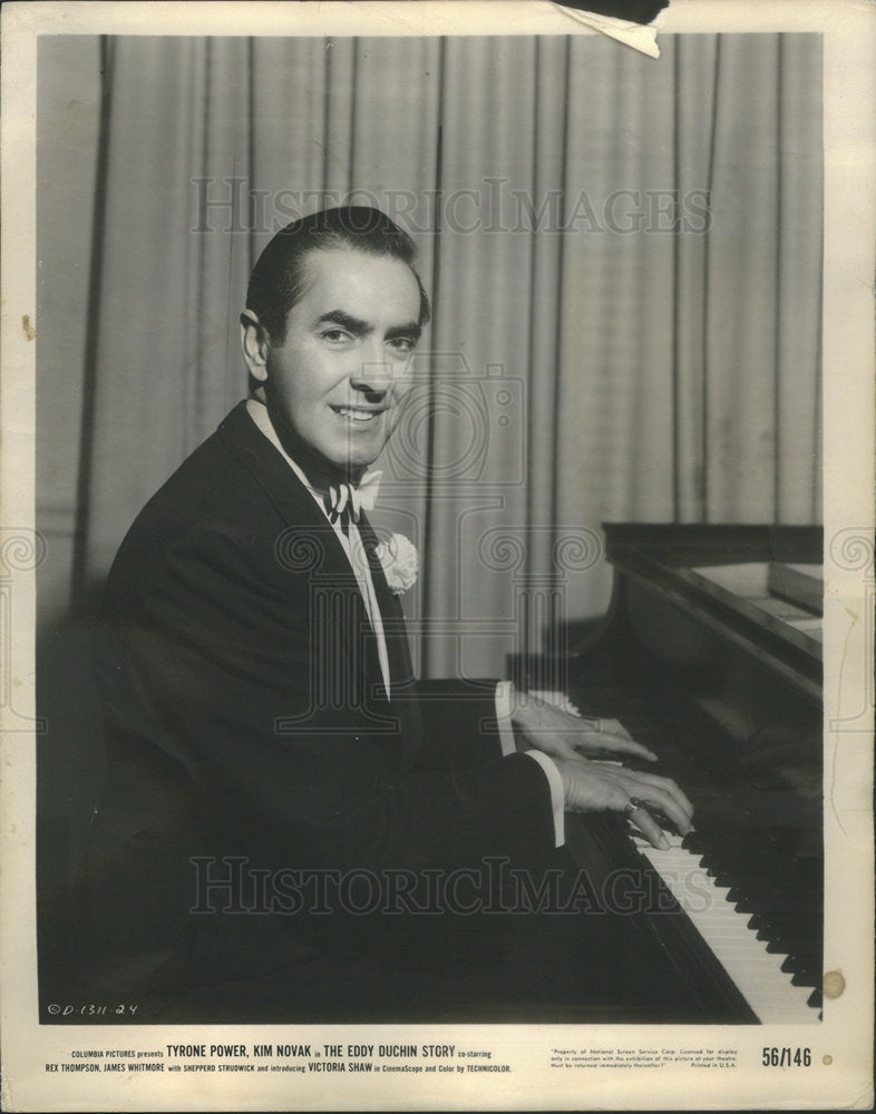 1956 Press Photo Tyrone Power American Film & Television Actor - Historic Images