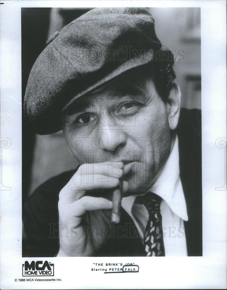 1986 Press Photo The Brink&#39;s Job Peter Falk Actor - Historic Images