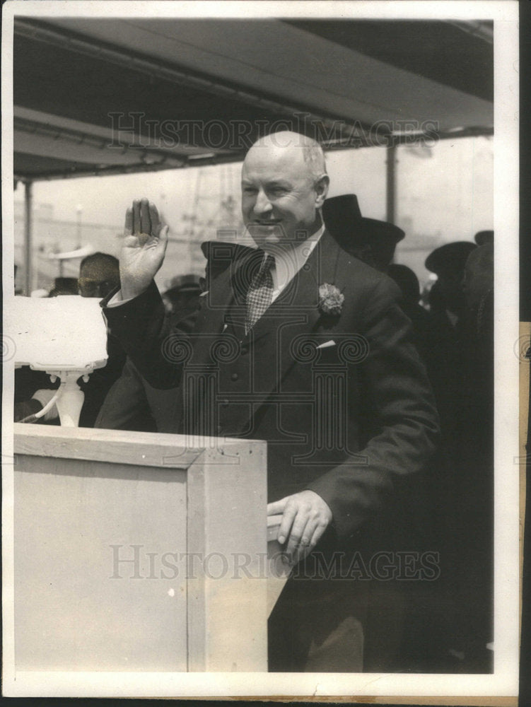 1933 James A Farley American Post Master General Chicago Illinois - Historic Images