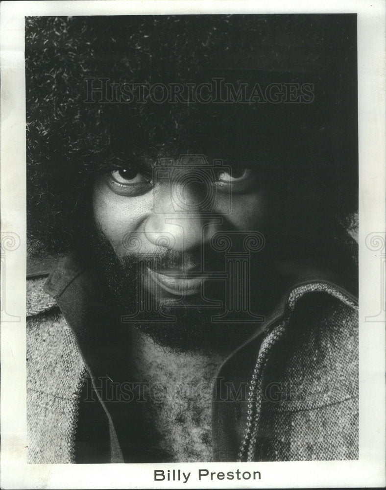 1975 Billy Preston American Musician Composer Chicago Illinois - Historic Images