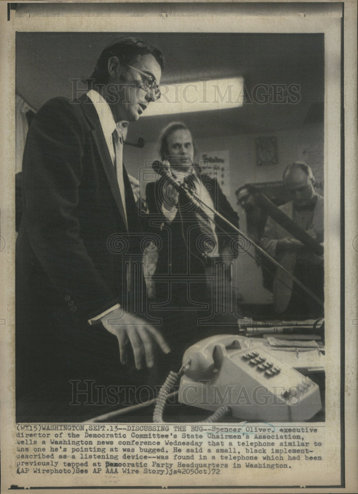 1972 Press Photo Spencer Oliver American Executive Director Committee Illinois - Historic Images